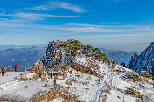 黄山光明顶观景台