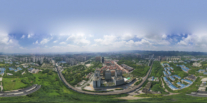 重庆大学城全景图