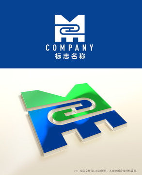 MZ字母logo设计