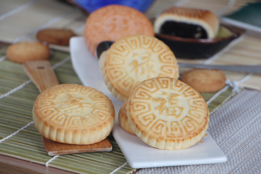 福禄寿喜四字饼