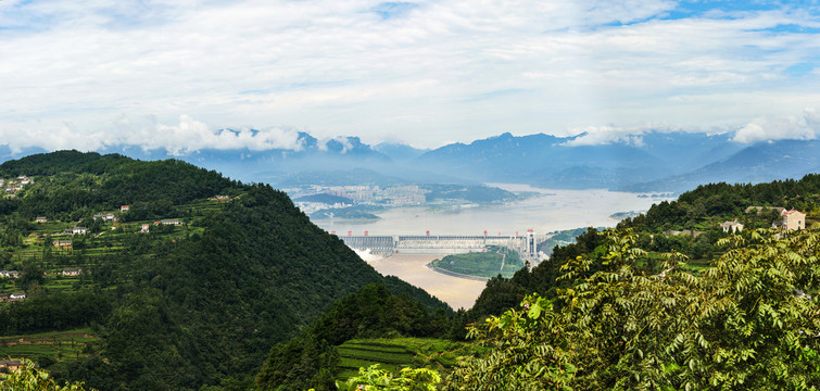 高清三峡大坝全景图