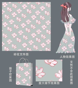 服装小碎花