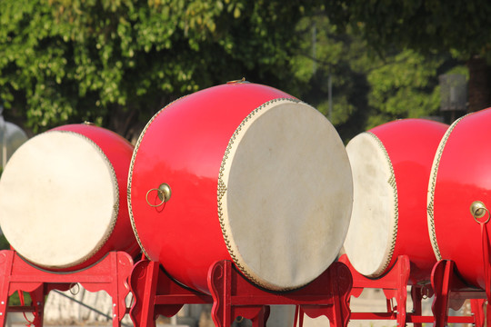 春节节日使用的大锣鼓