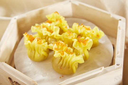 鲜虾蟹子烧卖