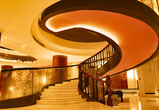 星级酒店环形楼梯