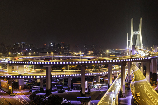 上海南浦大桥夜景