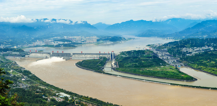 三峡工程高清全景图