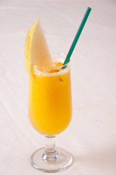 哈蜜瓜柳橙汁