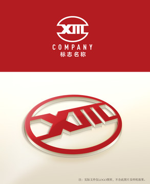 XM字母logo设计