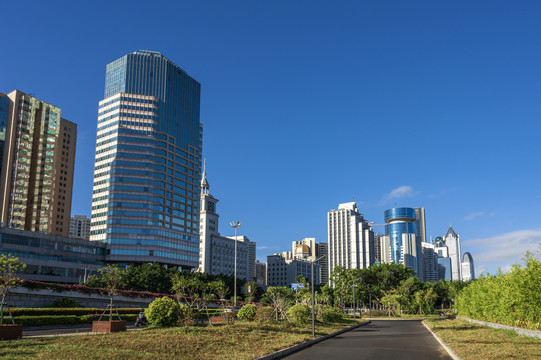 海口滨海大道建筑群