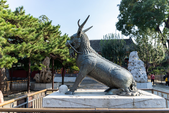 北京颐和园麒麟