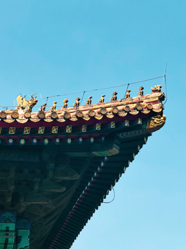 北京太庙享殿正脊九兽