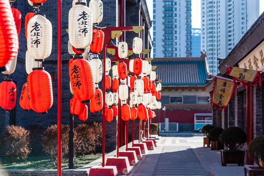 中国辽宁沈阳的北市场的庙会