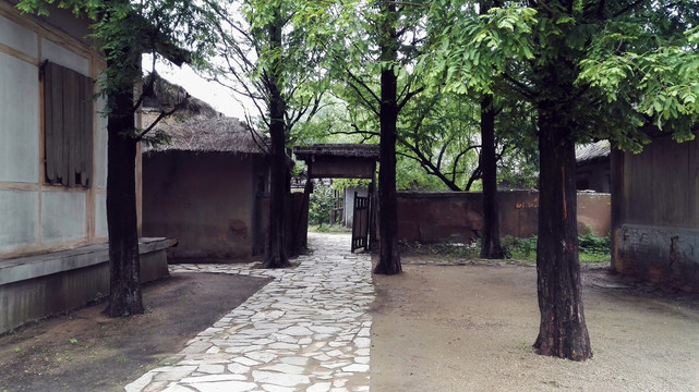 小时候庭院