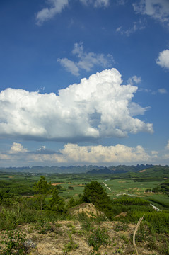 蓝天白云风景