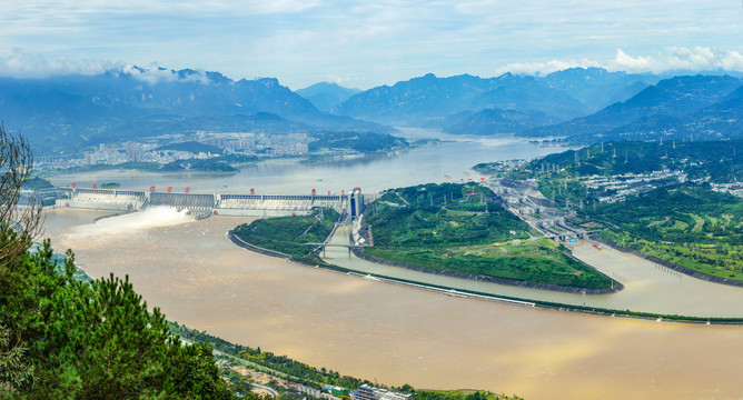 三峡工程高清全景图