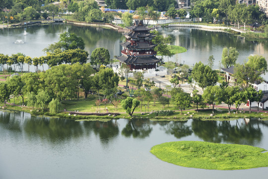 中国湖北武汉武昌紫阳湖公园