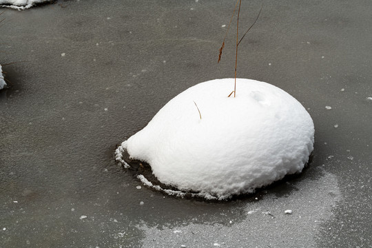 四川阿坝州毕棚沟冬季雪景图