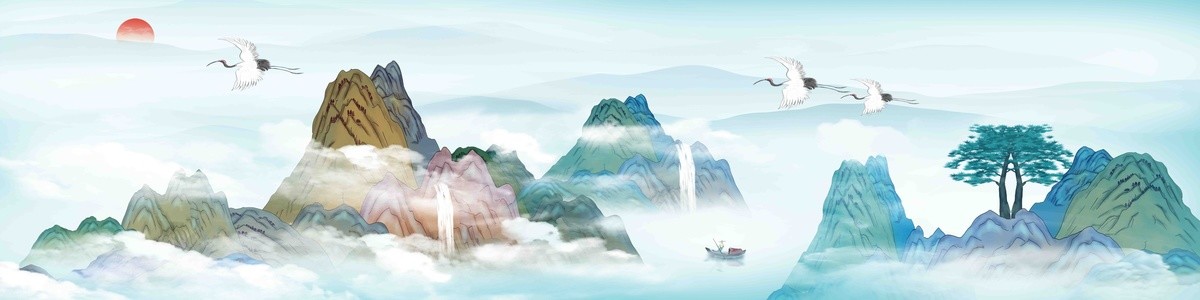巨幅山水画