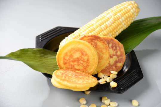 玉米粑黄金玉米饼香煎玉米烙