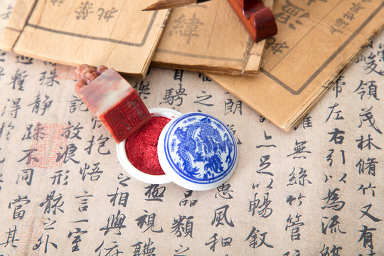 中国书法艺术和篆刻印章艺术