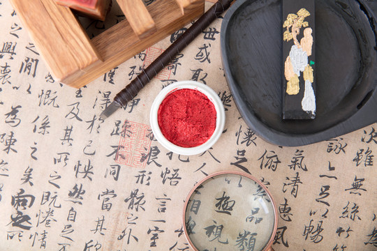 中国传统书法艺术和篆刻艺术
