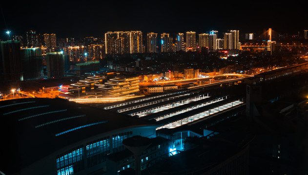 龙岩城市夜景