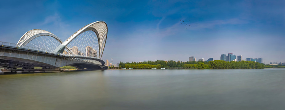 太原汾河景区大沽桥