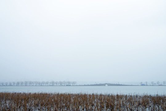 杭州西湖冬季美景