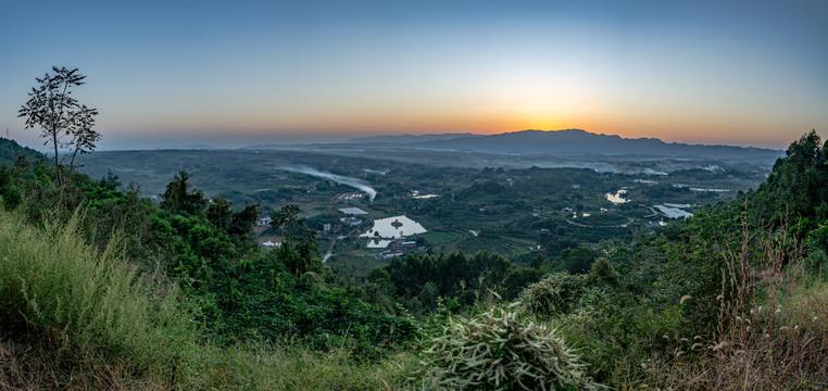 田园日落