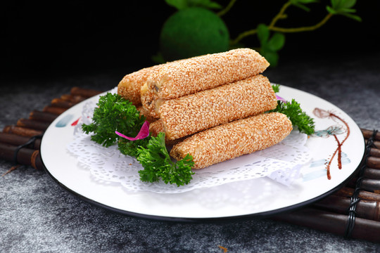 香酥芝麻果