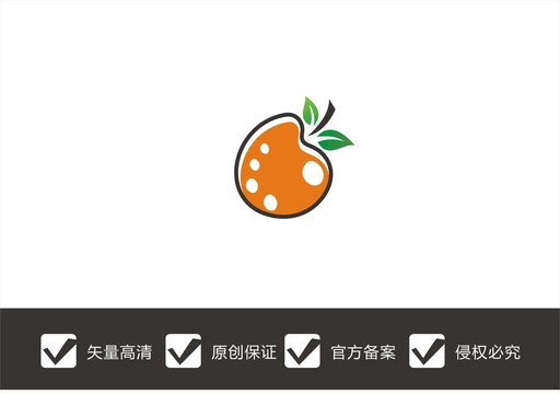橙子美术logo