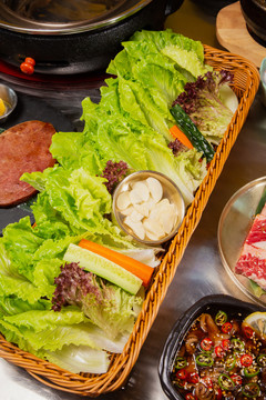 韩式烤肉包肉菜