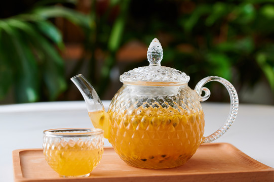 百香果芦荟茶