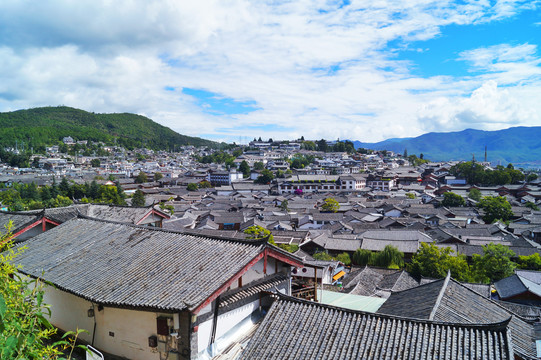 丽江古城全景