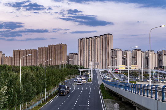 中国长春城区建筑景观