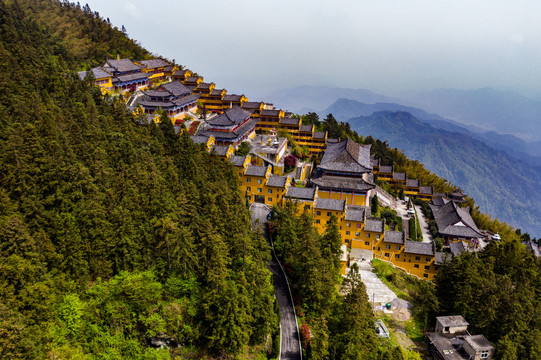 九宫山无量禅寺全景