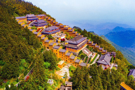 九宫山无量禅寺全景