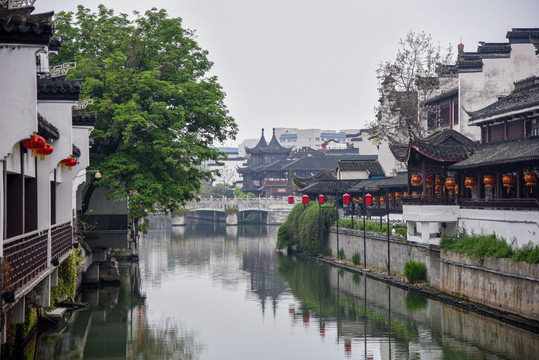 江苏省南京市秦淮河夫子庙风光