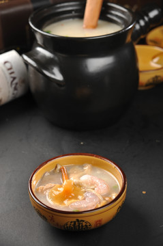 虾仁杂菌汤