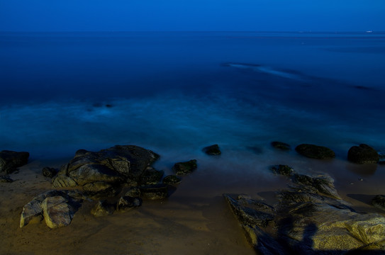 北戴河海岸夜色