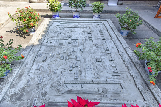 南宋京城图浮雕