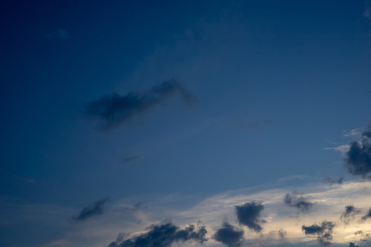 天空晚霞云朵