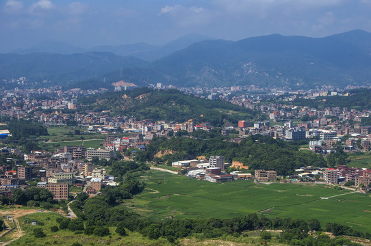 农村村庄航拍