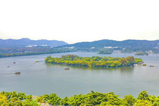 杭州西湖全景