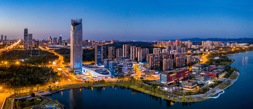 天府新区兴隆湖城市夜景