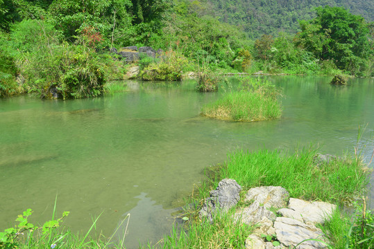 贵州荔波小七孔翠谷湿地