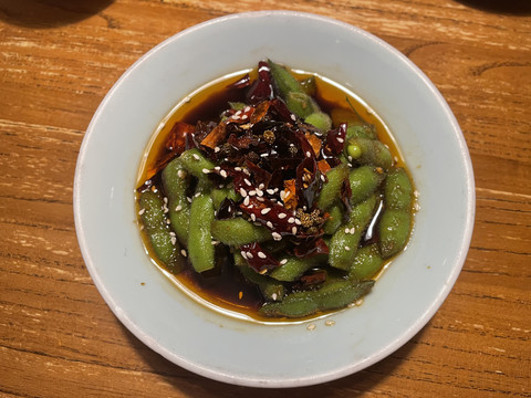 凉拌毛豆