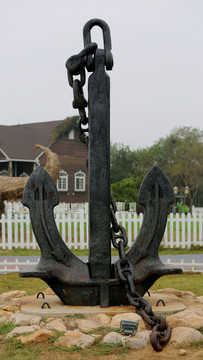 旅游区雕塑之船锚