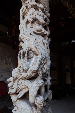 宁波庆安会馆石雕